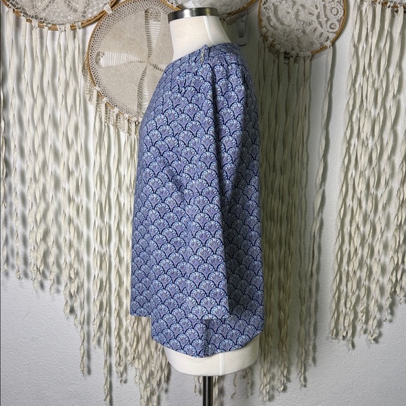 J. McLaughlin Wavesong Catalina Cloth Button Shoulder Boatneck Quarter Sleeve XL - Picture 7 of 14